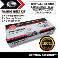 (ORIGINAL GATES ) MITSUBISHI GSR TURBO, WIRA SATRIA 1.8 4G93 DOHC Twin Cam TIMING BELT KIT SET 4G92 