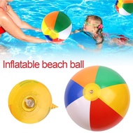 Kids Beach Ball Inflatable Toy Outdoor Swimming Pool Floating Balls Colored Surface Water I8f6