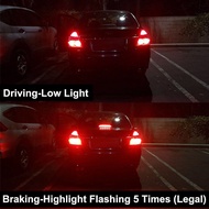 [stock]2pcs 1157 LED Bulbs Red Tail Stop Brake Turn Signal Light 2057 2357 7528 BAY15D