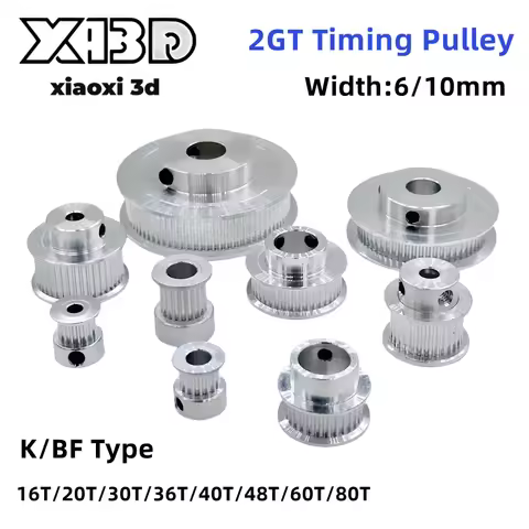 2GT Synchronous Wheel 2M 16T 20T 30T 36T 40T 48T 60T 80 Toothed Belt Width 6/10mm Aperture 5/6/8/10m