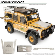 RCDream FCX10 Camel Cup Defender Cover/Side Skirt Metal Anti Skateboard/Folding Window Mesh