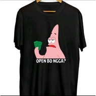 VIRAL! /T-shirt 0pen B0 Patr1k /Men's distro t-shirt made of 30s combed cotton with words 0PEN B0 GA