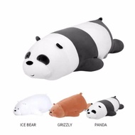 We Bare Bears - Lying Plush Toy - Grizzly Panda Ice Bear