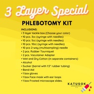 Katusok/ 3 Layer Special Phlebotomy Kit for Medtech students/ phlebotomy kit phlebotomy kit medtech