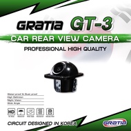 กล้องหลังติดรถยนต์ GRATIA รุ่น GT-3 กล้องมองหลัง ทรงหลังเต่า กล้องมองหลัง แบบฝัง (สีดำ) CAR REAR CAM