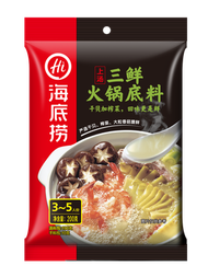 [湯底] 海底撈上湯三鮮湯包火鍋底料打邊爐湯底 (200g)  3-5人分量 (新舊包裝隨機發)