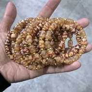 Tibetan Dzi Beads Bracelet Dalo Old-fashioned Beads Red Red Jade Red Dzi Beads Beads Bracelet One Pi