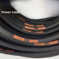 Titanex Wall-Mounted Power Cable High-Fidelity Audio Direct Line 3G4 3G6 H07RN-F Pure Copper Materia