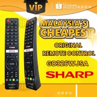 Original SHARP Android TV Remote Control With Voice Function GB326WJSA