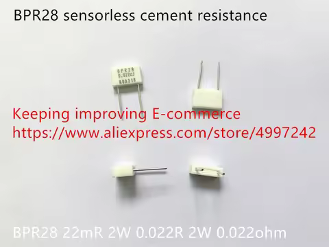 Original new 100% sensorless cement resistance BPR28 22mR 2W 0.022R 2W 0.022ohm (Inductor)