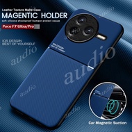 Poco F7 Ultra Pro 5G Case Magnetic Holder Leather Armor Shockproof Phone Cases For Poco F7 Pro Ultra