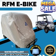 RFM E-BIKE WITH BACK PASSENGER SEAT COVER WATER REPELLANT AND DUST PROOF BUILT IN BAG