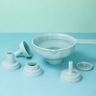 KATELV Large Multi-calibre Funnel Filterable Funnel Canning Funnels Food Grade Cooking Funnel Set