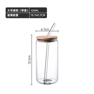 550ml Gl Bottle With Straw Coca Cola Gl Juice Drink Cup Coffee Milk Tea Milk Cold Drink Cup With Str
