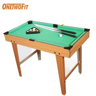 OneTwoFit Mini billiard Table for Kids Wooden Tabletop Pool Table Set billiards