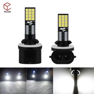 Fog Lights White + Car With 881 Socket 880 1 Pair Motorcycle LED Bulb