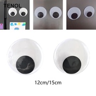 [TENOL] Wiggly Eyes Self Black 3D Effect Decoration Stick Moving Eyes Glue Eyes for Refrigerator Art