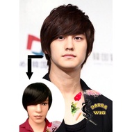 DARRA WIG FOR MEN, SHORT KOREAN STYLE WIG COOL BLACK KOREAN WIG FOR MEN
