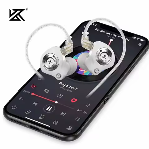KZ EDZ Earphones HiFi Bass Music Headphones Ultra Wide Frequency Dual Damping IEM Earbuds Gaming Hea