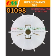 DYNAMO FAN MOTOR FAN EXTERNAL COOLING FAN ELECTRIC DYNAMO FAN D90