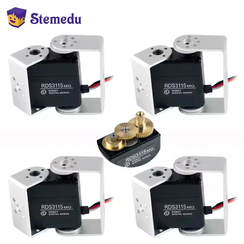 RDS3115MG 17KG Dual Shaft Servo Large Torque 180/270 Degree Gimbal Digital Servo for Arduino RC Car 