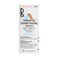 TOBRADEX Tobramycin + Dexamethasone 3mg/1mg Eye Drops x5mL [PRESCRIPTION REQUIRED]