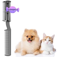 ROCKWAIN11 Dogs Razor Comb, Durable Safe Pet Razor Comb, Replacement Universal Cleaning Brush Pet Ha