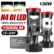 H4 LED Headlight Bulb Mini Projector Lens RHD Car LED Light Super Bright 120W 2PCS Lampu Kereta
