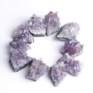 discount Wholesale 1PC Natural Amethyst Geode Crystal Quartz Amethyst Cluster Mineral Specimen Stone