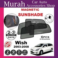 [Shop Malaysia] Toyota Wish 2003-2008 Magnetic Sunshade [6PCS]