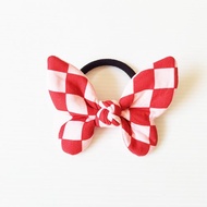 【紅粉格-粉】獨家 經典款!!! 鬼滅風 蝴蝶結 造型