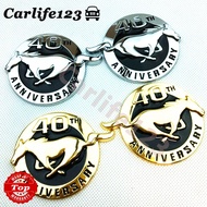 Ford Mustang 40th Anniversary Flag Logo Emblem Car Side Sticker