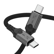 80Gbps Thunderbolt 5 Cable [Braided], 240W Fast Charging, 16K/ Dual 8K 60Hz, 4K 540Hz/240Hz, USB C M