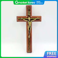 Wall-Mounted Brass Jesus Cross