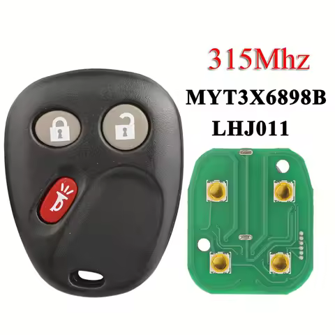 jingyuqin LHJ011/MYT3X6898B 315Mhz 3 Buttons Remote Key For Hummer H2 Chevrolet Avalanche Cadillac E
