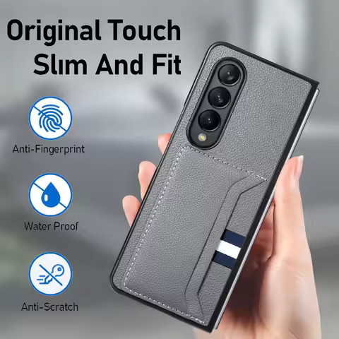 Anti-Scratch Business Leather Folding Case for Samsung Galaxy Z Fold 7 5 4 fold7 fold6 Fold4 fold5 F