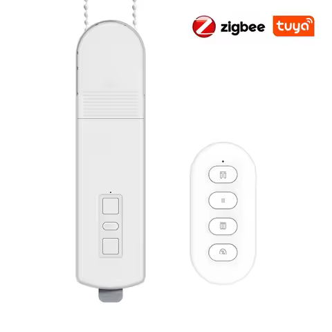Tuya Zigbee Smart Roller Curtain Motor DIY Motorized Chain Roller Blinds Shade Shutter Drive with Re