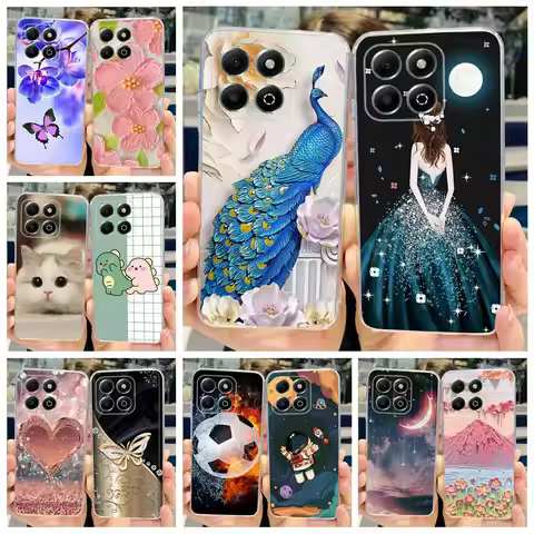 For Honor X6b Case JDY-LX1 JDY-LX2 Stylish Painted Cover Soft Silicone Shell For Honor X6b X 6b Hono