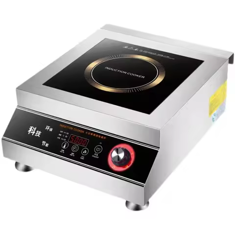 220V commercial induction cooker high power stainless steel flat 4200W3500W commercial canteen resta