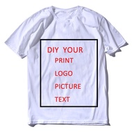 DIY CUSTOM YOUR PRINT LOGO PICTURE TEXT TSHIRTS men MEN UNISXE TSHIRT 100 COTTON OWN DESIGNS TOPS TSHIRT Gift