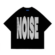 Bitsnbobs76 Oversized T-shirt Noise Black Baju T Shirt Lelaki T Shirt Oversize