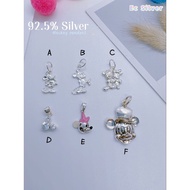 (G39) Silver 925 Loket Mickey Mouse / Minnie Mouse Pendant