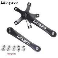 Litepro 130BCD จักรยาน Crankset อลูมิเนียมพับจักรยาน Crankset 45T 47T 53T 56T 58T 130 BCD แผนที่จักร