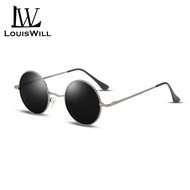 LouisWill Men Sunglasses UV400 Polarized Sunglasses Retro Round Frame Sunglasses Sport Sunglasses Ou