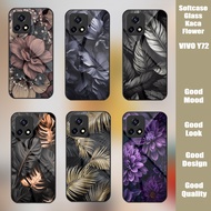 HP Softcase Glass Flower VIVO Y72/Y52S Casing Handphone VIVO Y72 and Y52S Case Latest Vivohp