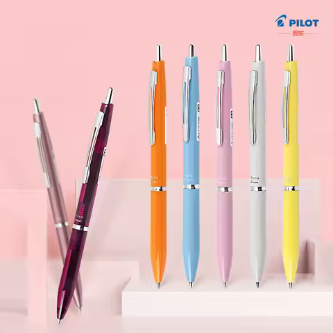 1pc Japan Pilot Ballpoint Pen 0.3/0.5/0.7mm Acro 300/1000 Press Resin Metal Rod Signature Pen Writin