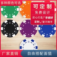 Kad Poker Cip Mahjong Dezhou Set Khas untuk Bilik Permainan Tiada Cip Kad Cip Nilai Muka Penghantara