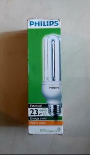 Philips 飛利浦 23W 黄光 Led  E27 大螺絲頭慳電燈膽,  慳電膽, Warm white color Led light bulb, 或交換 白光 or exchange Cool