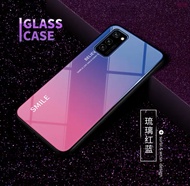 Case Samsung galaxy A71 เคสซัมซุง เคสกระจกสองสี เคสกระจกไล่สี ขอบนิ่ม TPU CASE เคส Samsung A71 เคสกันกระแทก