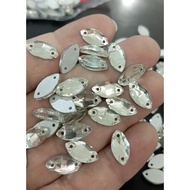 MATA 6 PCS -/ SEWING EYES OVAL EYES TWO HOLES FOR CLOTHES